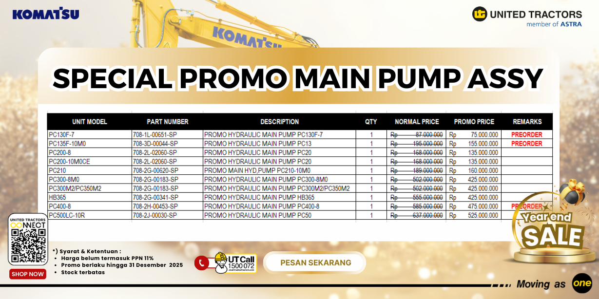 SPECIAL PROMO MAIN PUMP ASSY